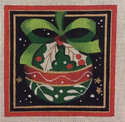 Holly Ornament in Square