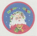 Holly Santa with TeddyBear