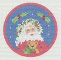 Holly Santa with TeddyBear