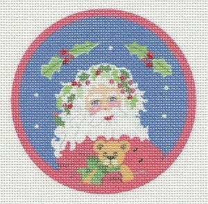Holly Santa with TeddyBear