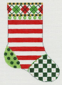 Horizontal Stripes Mini Sock