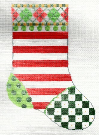 Horizontal Stripes Mini Sock