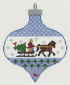 Horse Drawn Sleigh Ornament