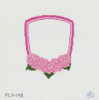 Hot Pink Crest with Hydrangeas