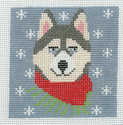 Husky with Bandana