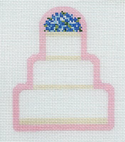 Wedding Cake - Pink Border