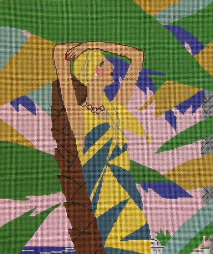 Lady Under Palm