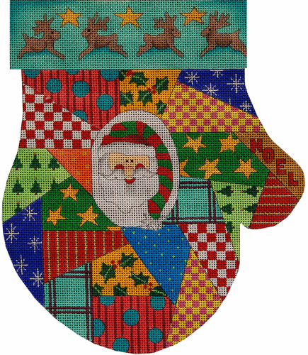 Large Patchwork Mitten