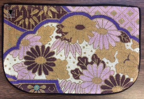 Lavender and Burgundy Floral Flap