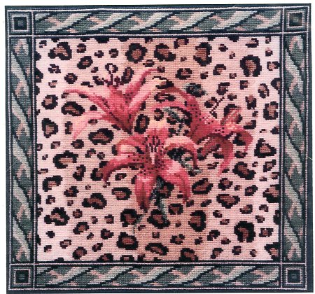 Leopard And Lilies