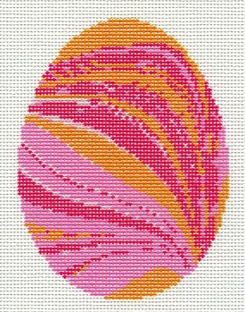 Marbled Egg - Orange Strawberry Sherbet