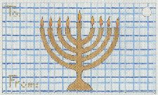 Menorah - Gift Tag