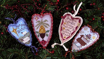 Merry Hearts Ornaments I