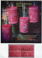 Mini Drum Christmas Ornaments