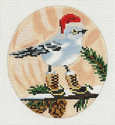 Mockingbird w/ Red Hat and Boots