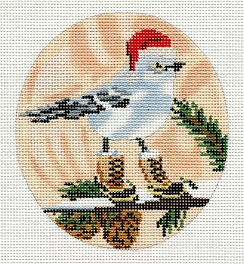 Mockingbird w/ Red Hat and Boots