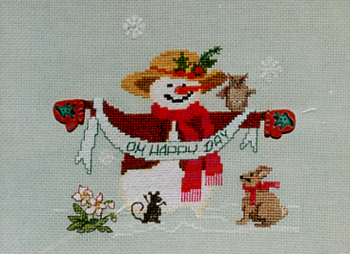 Mrs. Snow With Christmas Rose