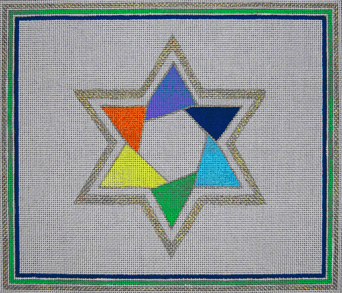 Multi-colored Star Tallis Bag