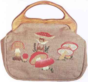 Mushrooms Bermuda Bag w/handle