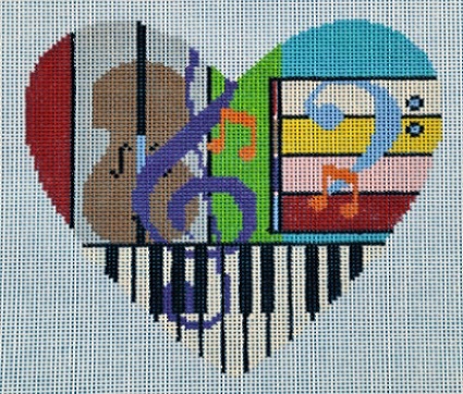 Musical Heart with Guitar