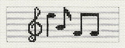 Musical Notes Fob