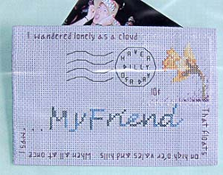 My Friend Embroidered Envelope
