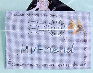 My Friend Embroidered Envelope