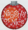 Naughty or Nice Red Ornament