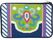Navy / Lime Abstract Purse