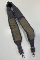 Navy Plaid Strap w/ 26ct Hickory