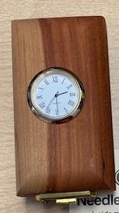 Cherry Needle Tool Box w/ Clock