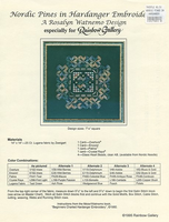 Nordic Pines in Hardanger Embroidery