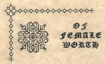 Of Female Worth