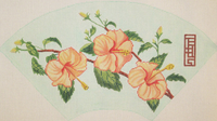 Orange Flowers Fan
