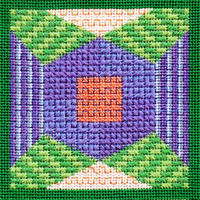Overalls - Flower Quilt Block #1