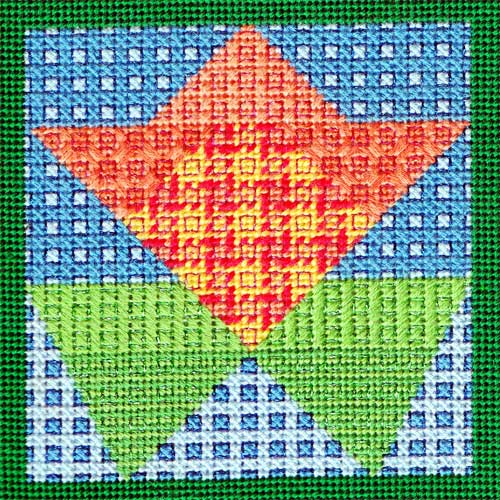 Overalls - Flower Quilt Block #3