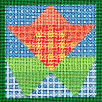 Overalls - Flower Quilt Block #3