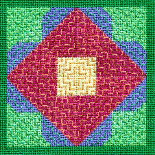 Overalls - Flower Quilt Block #4