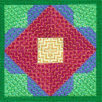 Overalls - Flower Quilt Block #4