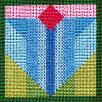 Overalls - Flower Quilt Block #5