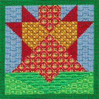 Overalls - Flower Quilt Block #7