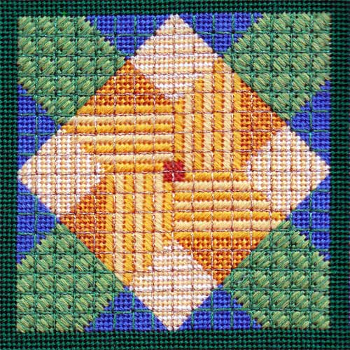 Overalls - Flower Quilt Block #8