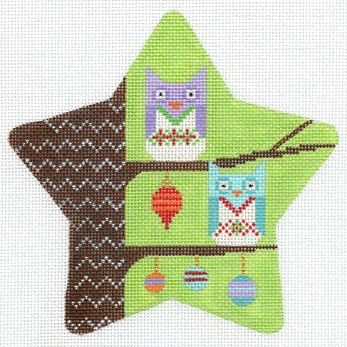 Owls On Branch