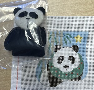 Panda with Wreath Mini Sock