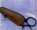 Pansey Scissors Fob