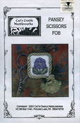 Pansey Scissors Fob