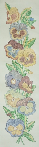 Pansies Bellpull