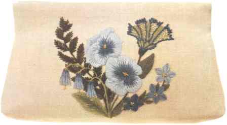 Pansies Clutch Bag