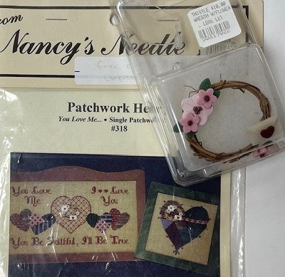 Patchwork Hearts with Wreath