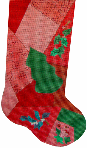 Patchwork Stocking - Tree